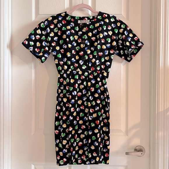 GIVENCHY vintage print dress Size xs - Picture 1 of 5